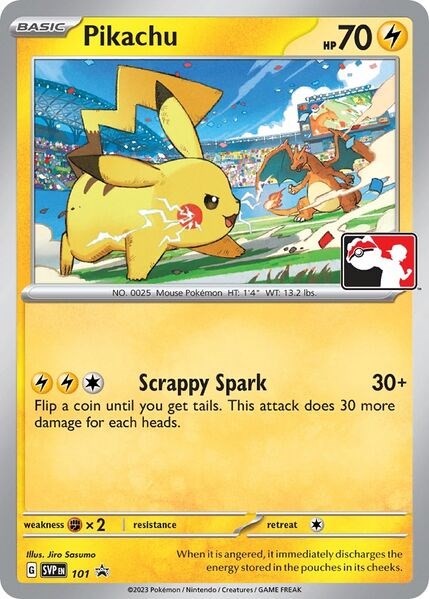 Pikachu (101) (Play Pokemon Promo) [League & Championship Cards]