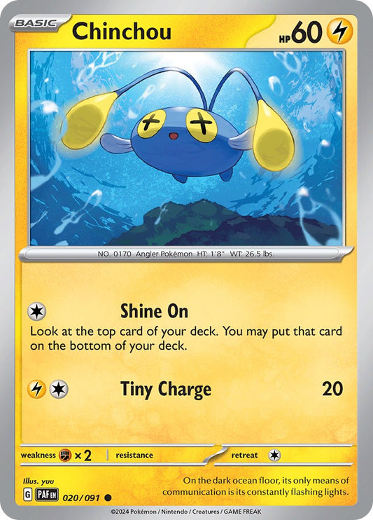 Chinchou (020/091) [Scarlet & Violet: Paldean Fates]