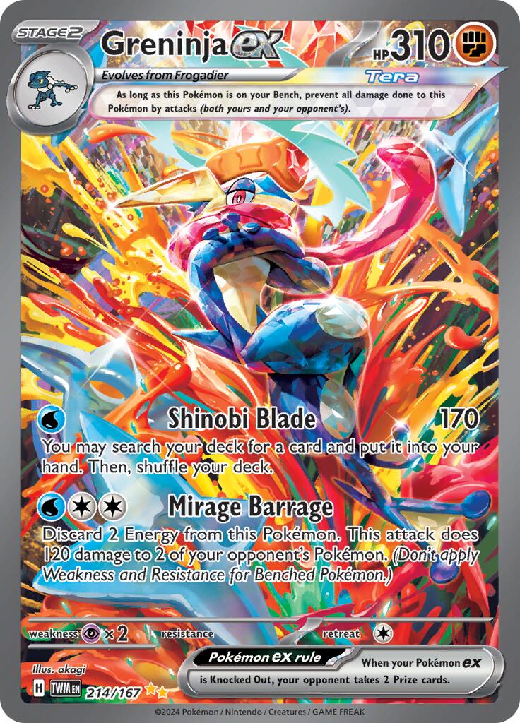 Greninja ex (214/167) [Scarlet & Violet: Twilight Masquerade]