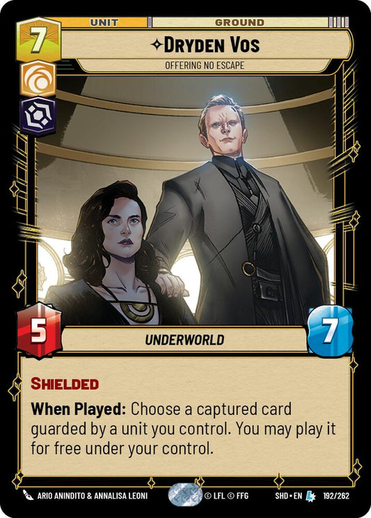 Dryden Vos - Offering No Escape (192/262) (192/262) [Shadows of the Galaxy]