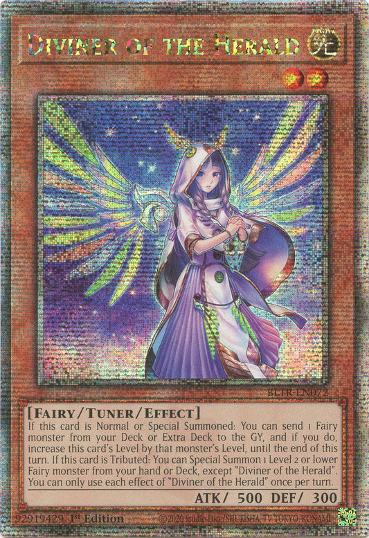 Diviner of the Herald (Quarter Century Secret Rare) [BLTR-EN072] Quarter Century Secret Rare