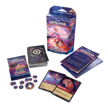 Disney Lorcana: Shimmering Skies - Starter Deck (Amethyst & Ruby) (Francais)