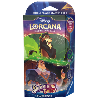 Disney Lorcana: Shimmering Skies - Starter Deck (Emerald & Steel) (Francais)