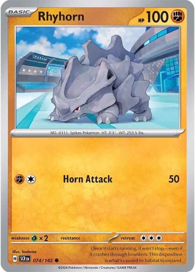 Rhyhorn (074/142) [Scarlet & Violet: Stellar Crown]