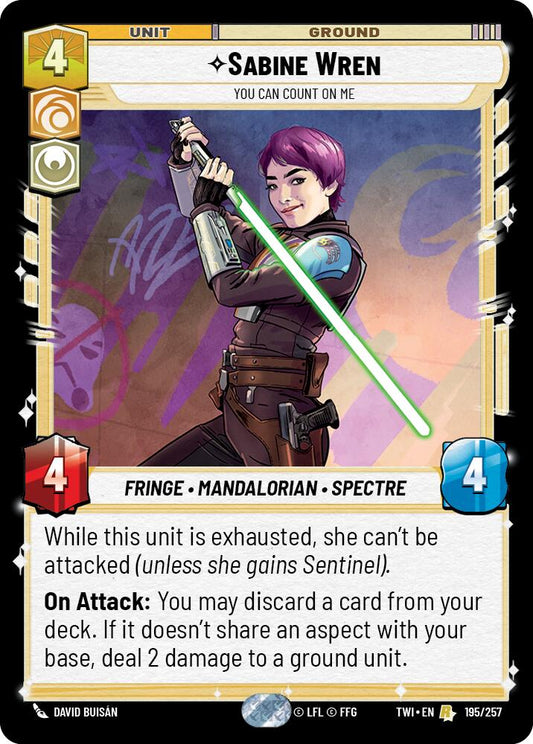 Sabine Wren - You Can Count On Me (195/257) [Twilight of the Republic]