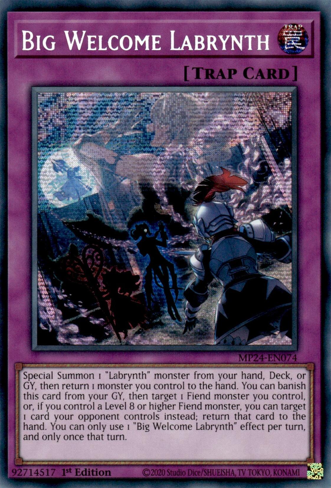 Big Welcome Labrynth [MP24-EN074] Prismatic Secret Rare