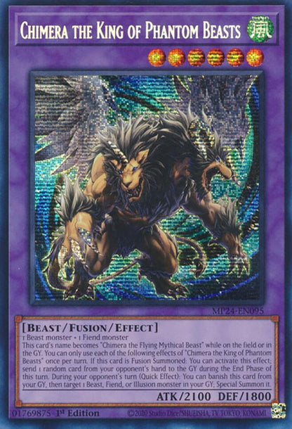 Chimera the King of Phantom Beasts [MP24-EN095] Prismatic Secret Rare