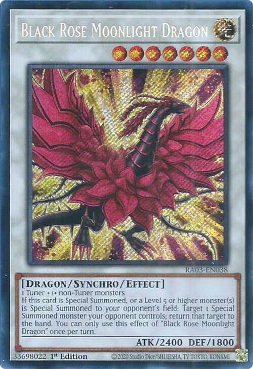 Black Rose Moonlight Dragon (Secret Rare) [RA03-EN038] Secret Rare