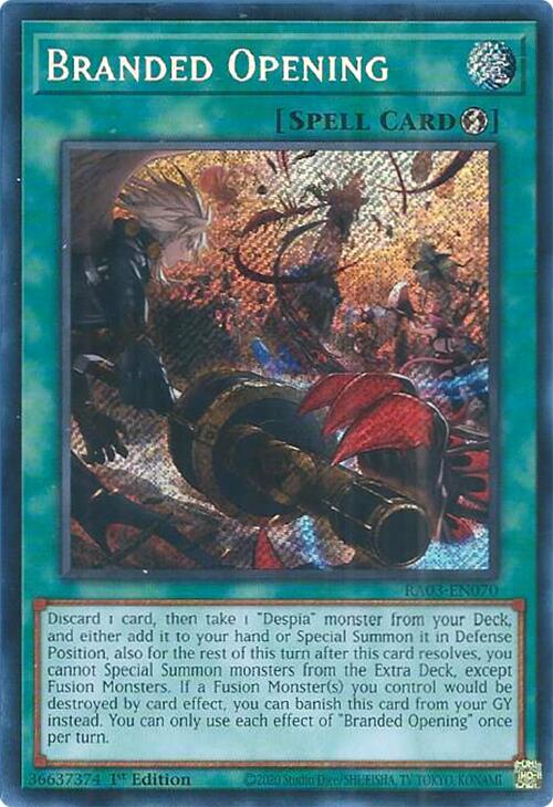 Branded Opening (Secret Rare) [RA03-EN070] Secret Rare