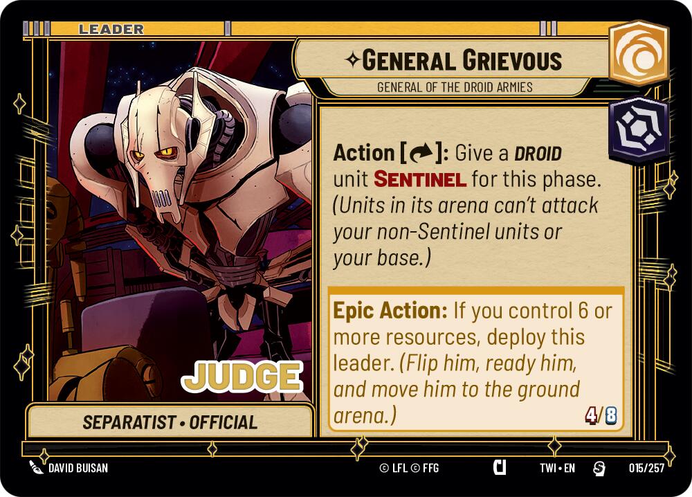 General Grievous - General of the Droid Armies (015/257) [Judge Promos]