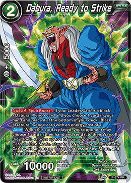 Dabura, Ready to Strike (Unison Warrior Series Boost Tournament Pack Vol. 7) (P-374) [Tournament Promotion Cards]