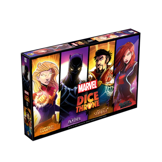 Dice Throne Marvel - Black Widow, Doctor Strange, Captain Marvel, Black Panther (FR)
