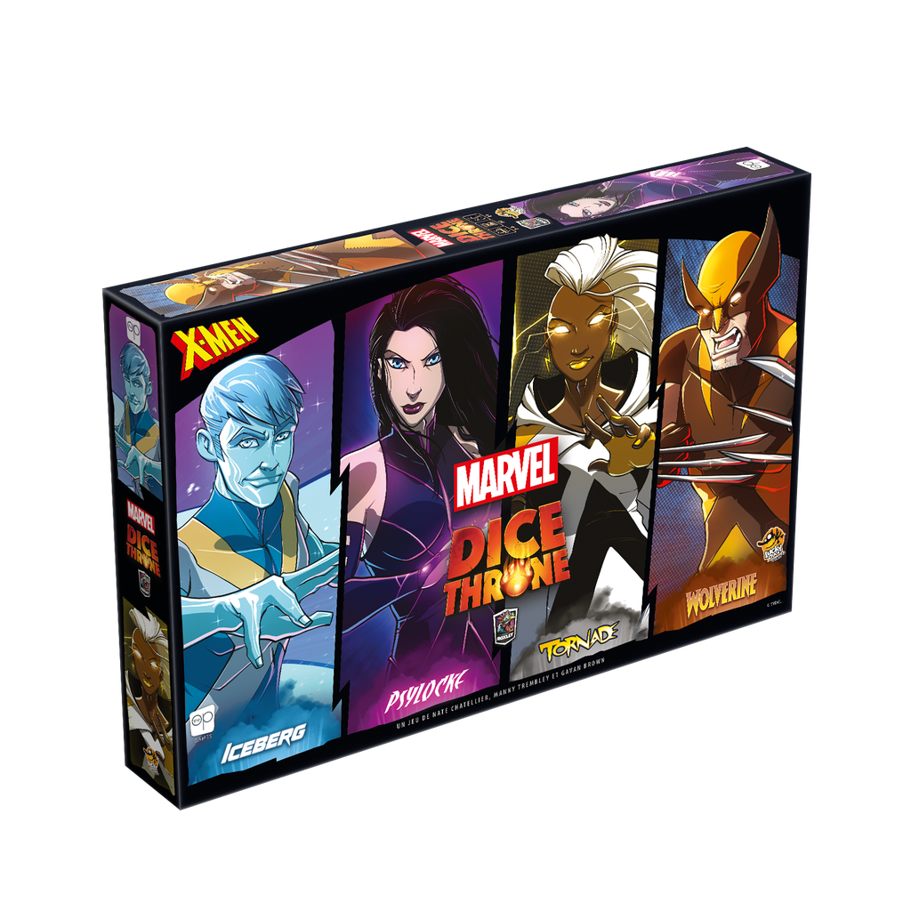 Dice Throne Marvel X-Men - Ice Man, Psylocke, Storm, Wolverine (FR)