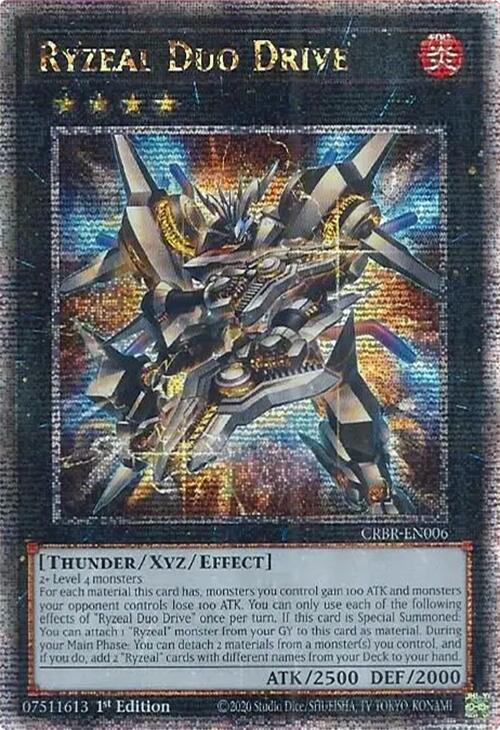 Ryzeal Duo Drive (Quarter Century Secret Rare) [CRBR-EN006] Quarter Century Secret Rare