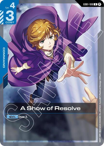 A Show of Resolve (100) [Edition Beta]