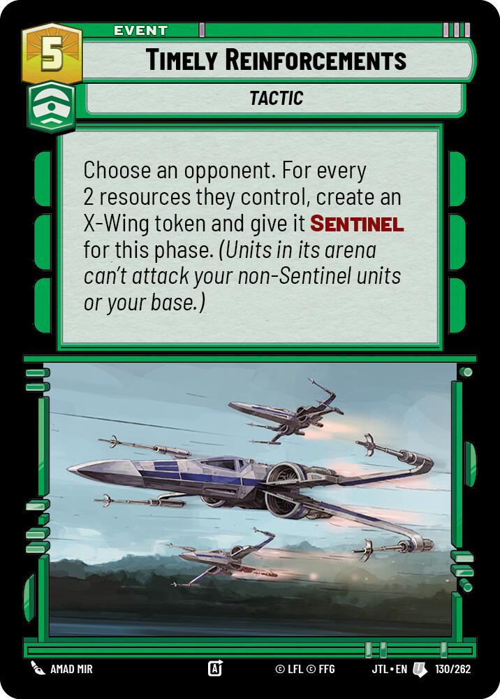 Timely Reinforcements (130/262) (130/262) [Jump to Lightspeed]