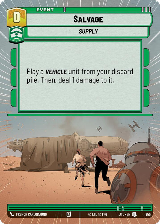 Salvage (855) (Hyperspace Foil) (855) [Jump to Lightspeed]