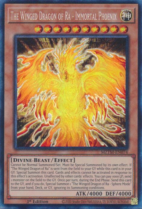 The Winged Dragon of Ra - Immortal Phoenix (Collector's Rare) [MZTM-EN074] Collector's Rare