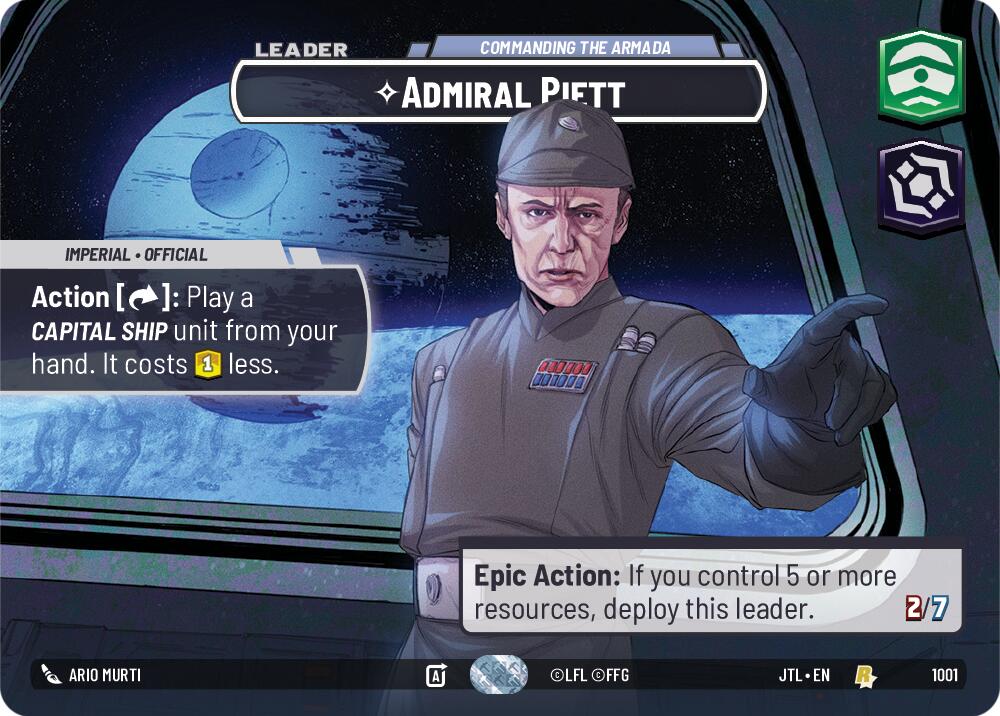 Admiral Piett - Commanding the Armada (1001) (Showcase) (1001) [Jump to Lightspeed]