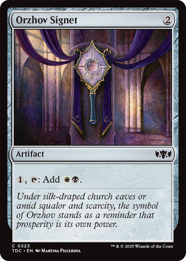 Orzhov Signet [Tarkir: Dragonstorm Commander]