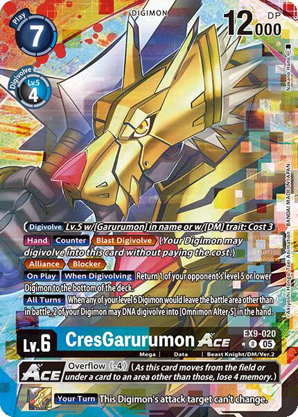 digimon monsters names CresGarurumon ACE [EX9-020] (Alternate Art) [Versus Monsters] – Boutique Le  Chevalier