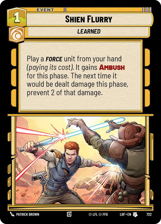 Shien Flurry (722) (Foil) (722) [Legends of the Force]