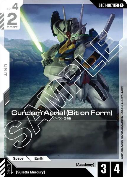 Gundam Aerial (Bit on Form) (007) [Starter Deck 01: Heroic Beginnings]