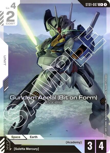 Gundam Aerial (Bit on Form) (C+) (007) [Starter Deck 01: Heroic Beginnings]