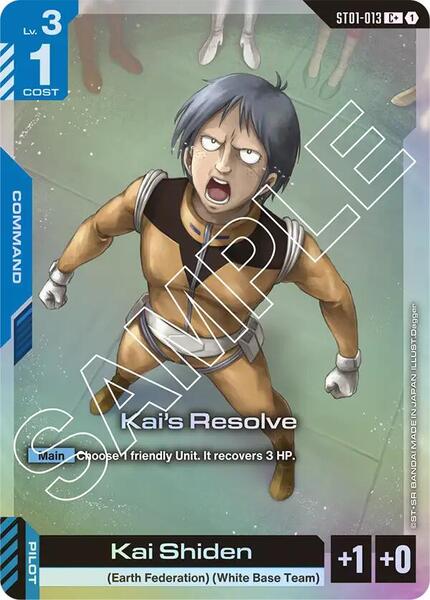 Kai's Resolve (C+) (013) [Starter Deck 01: Heroic Beginnings]