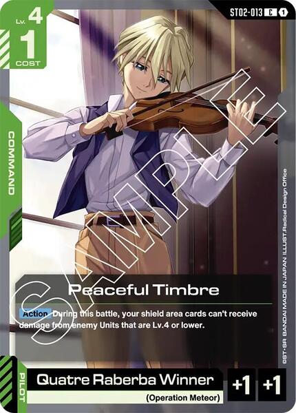 Peaceful Timbre (013) [Starter Deck 02: Wings of Advance]