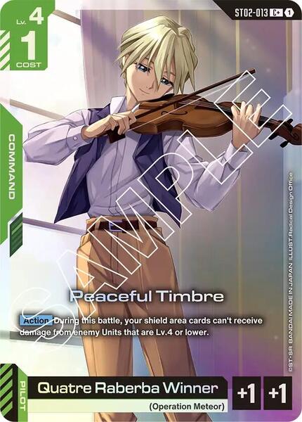 Peaceful Timbre (C+) (013) [Starter Deck 02: Wings of Advance]