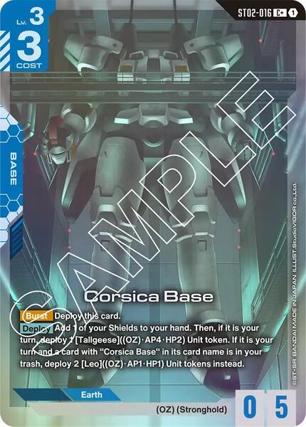 Corsica Base (C+) (016) [Starter Deck 02: Wings of Advance]