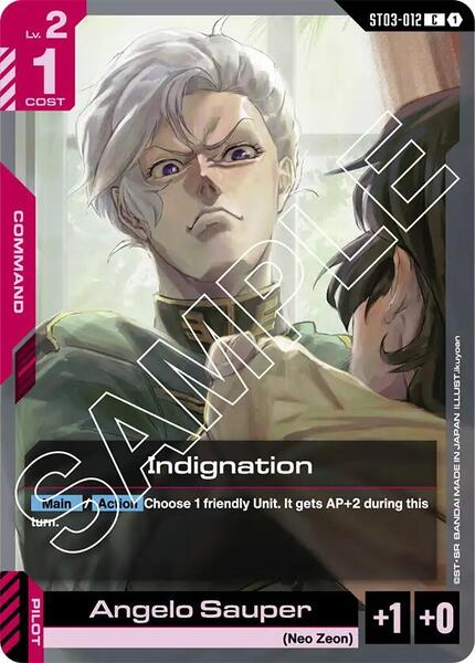 Indignation (012) [Starter Deck 03: Zeon's Rush]