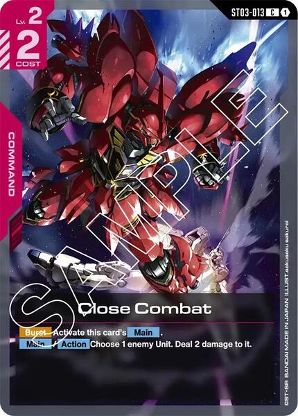Close Combat (013) [Starter Deck 03: Zeon's Rush]