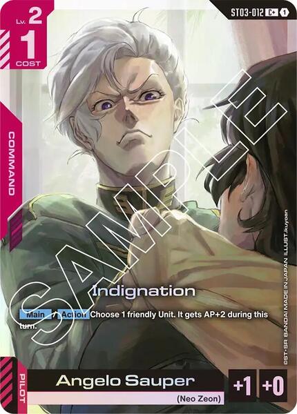 Indignation (C+) (012) [Starter Deck 03: Zeon's Rush]
