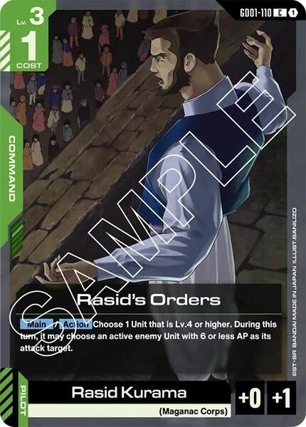 Rasid's Orders (110) [Newtype Rising]
