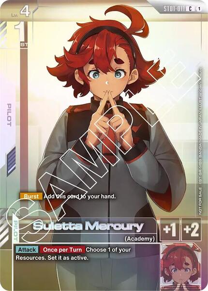 Suletta Mercury (Newtype Challenge 2025 Mission 1) (011) [Gundam Promotional Cards]