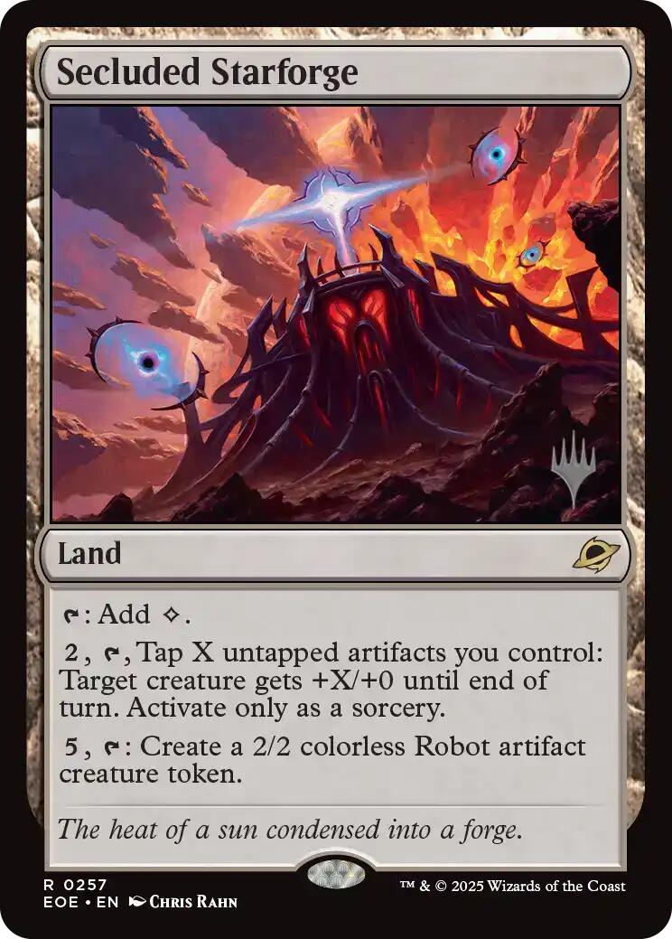 Secluded Starforge (Promo Pack) [Edge of Eternities Promo Pack]