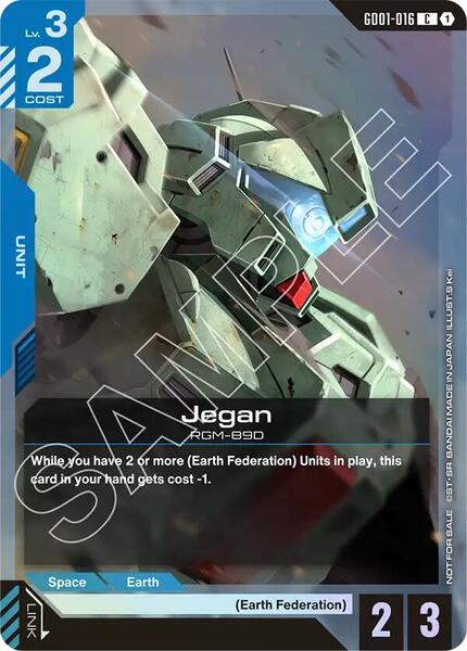 Jegan (Store Tournament Participant Pack 01) (016) [Gundam Promotional Cards]
