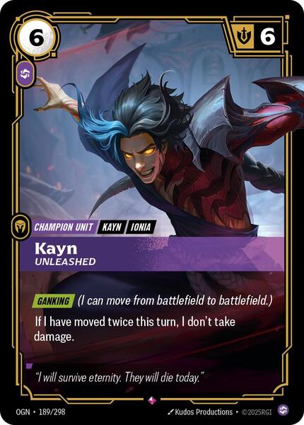 Kayn - Unleashed (189/298) [Origins]