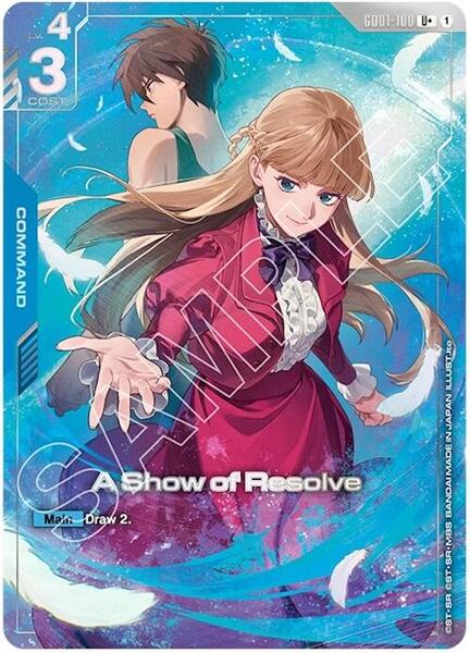 A Show of Resolve (U+) (PB01) (100) [Gundam Promotional Cards]