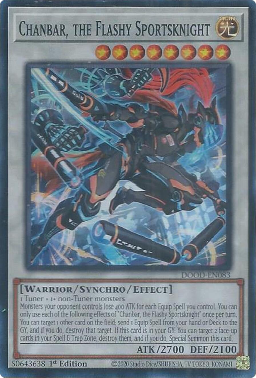 Chanbar, the Flashy Sportsknight [DOOD-EN083] Super Rare