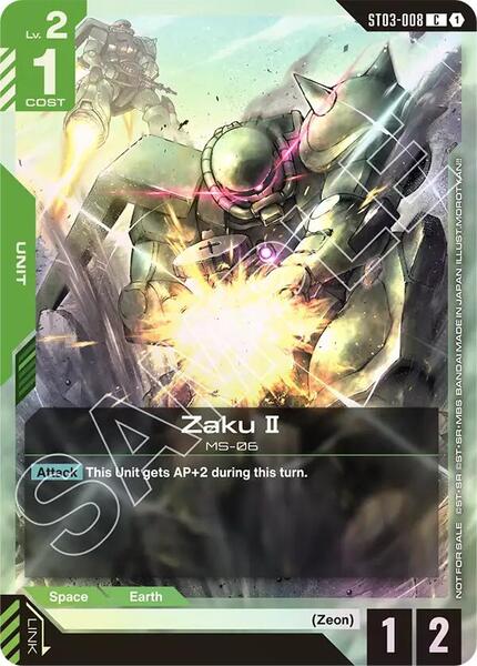 Zaku II (Championship Participation Pack 01) (008) [Gundam Promotional Cards]