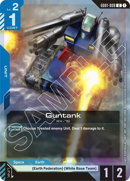 Guntank (Championship Participation Pack 01) (008) [Gundam Promotional Cards]