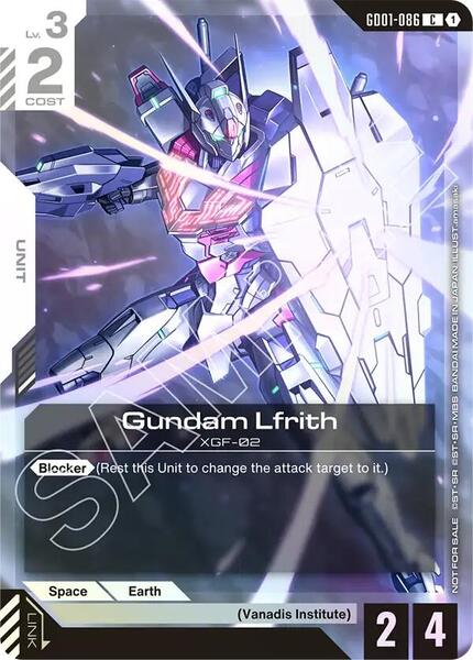 Gundam Lfrith (Championship Participation Pack 01) (086) [Gundam Promotional Cards]