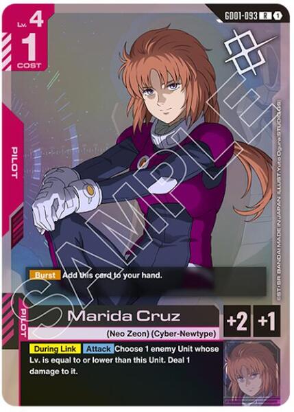 Marida Cruz (Judge Pack 01) (093) [Gundam Promotional Cards]
