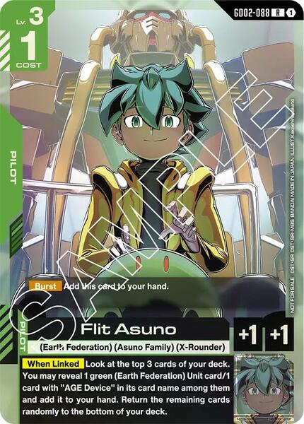 Flit Asuno (GD02 Release Event) (088) [Gundam Promotional Cards]