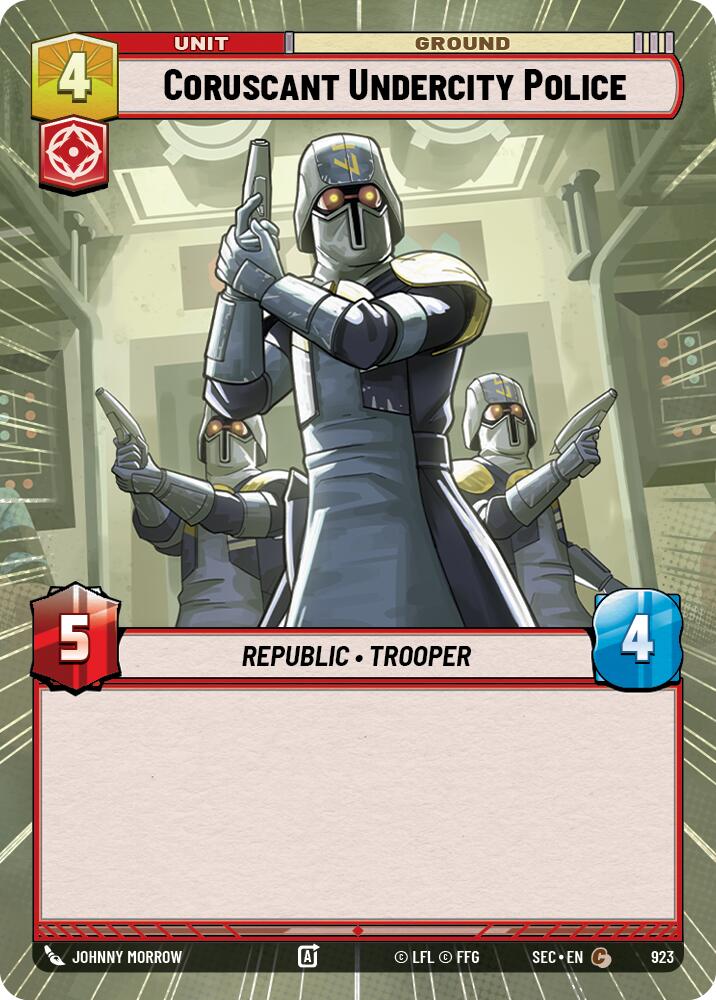 Coruscant Undercity Police (923) (Hyperspace Foil) (923) [Secrets of Power]