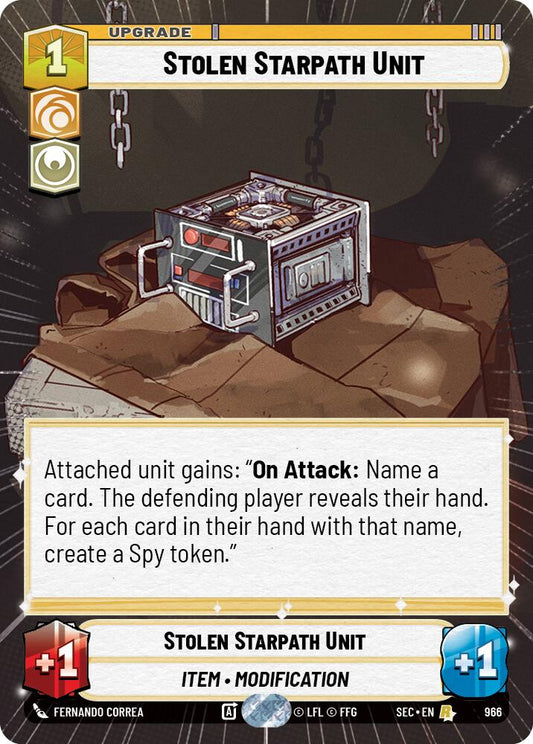 Stolen Starpath Unit (966) (Hyperspace Foil) (966) [Secrets of Power]