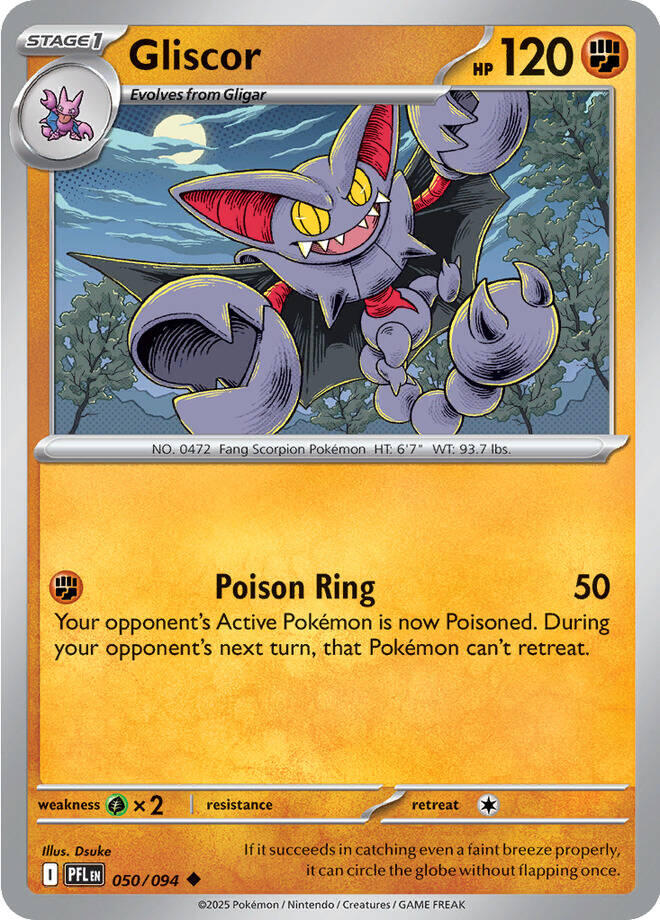Gliscor (050/094) [Mega Evolution: Phantasmal Flames]